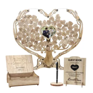 heart wedding guest book 1