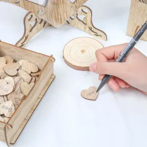 heart wedding guest book 3