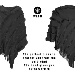 hooded poncho cape shawl 3