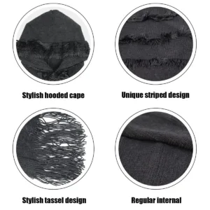 hooded poncho cape shawl 4