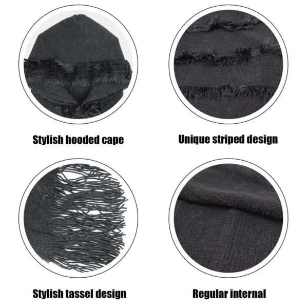 hooded poncho cape shawl 4