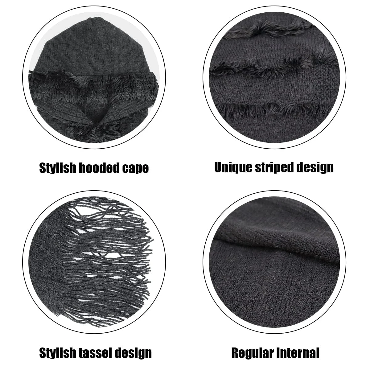 hooded poncho cape shawl 4