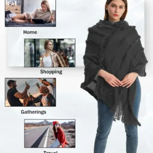 hooded poncho cape shawl 5