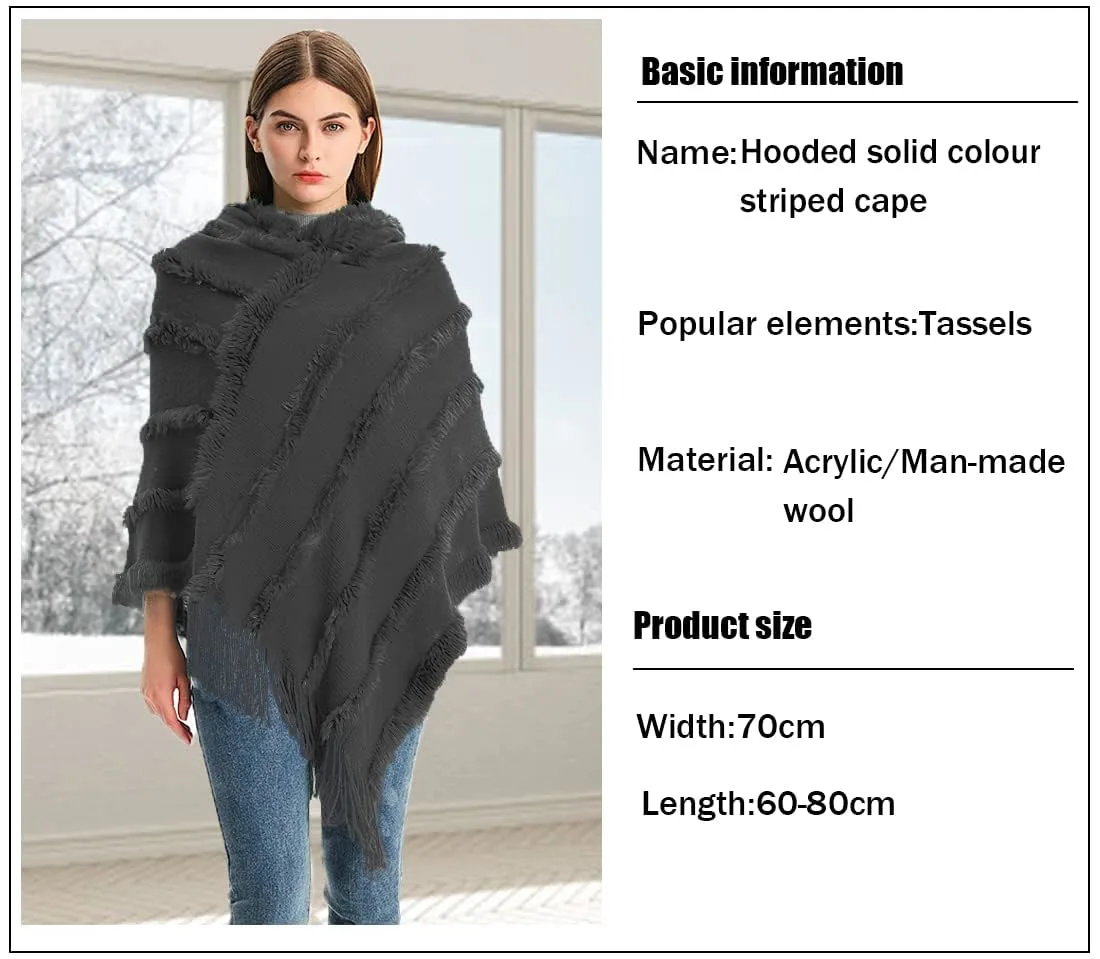 hooded poncho cape shawl 6