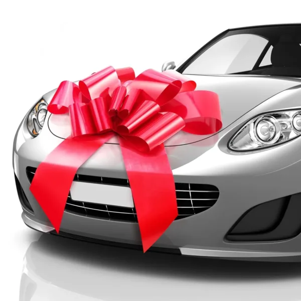 huge car bow red 1