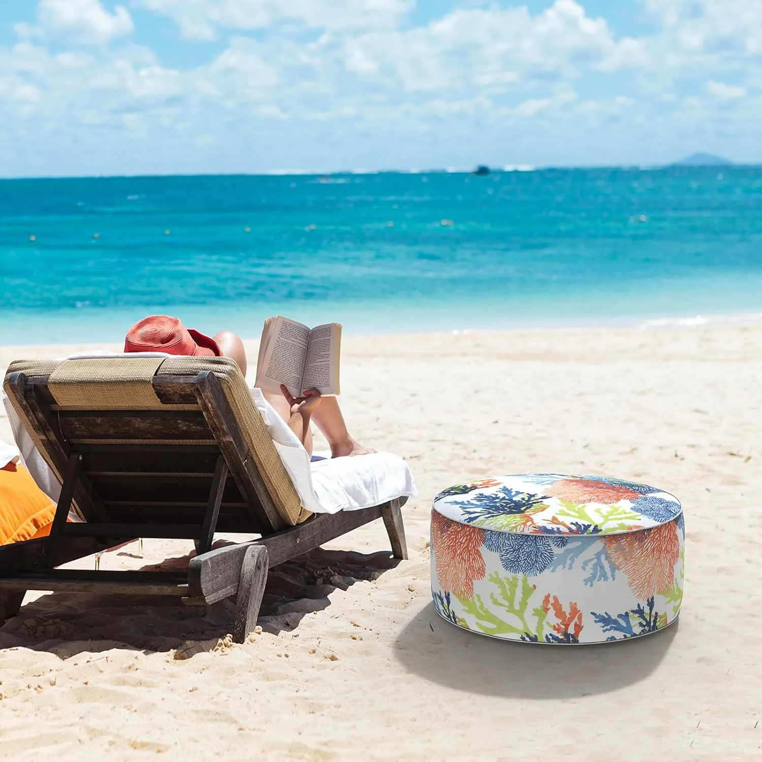 inflatable ottoman outdoor foot 2