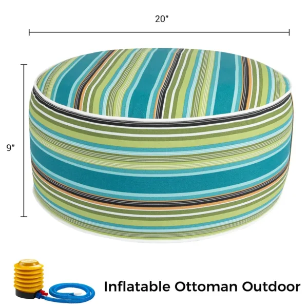 inflatable outdoor ottoman pouf 3