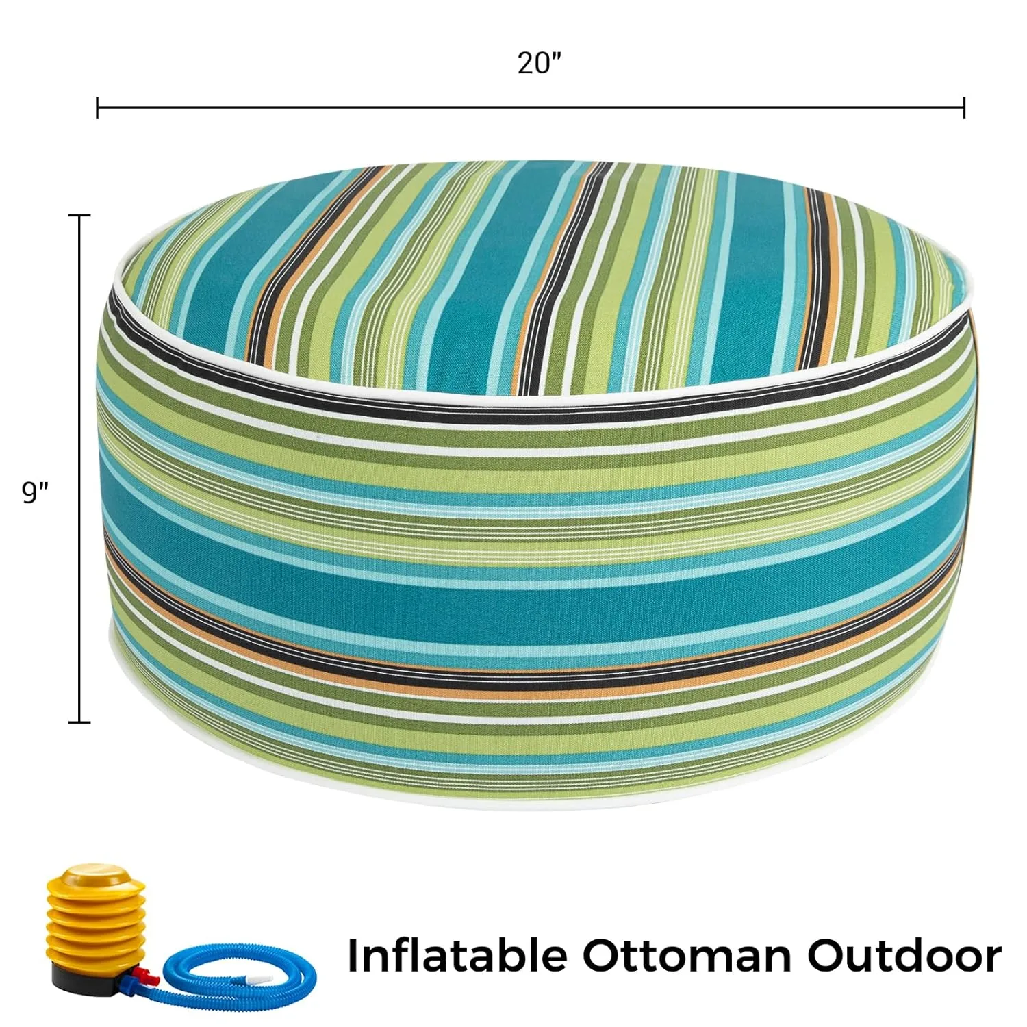 inflatable outdoor ottoman pouf 3