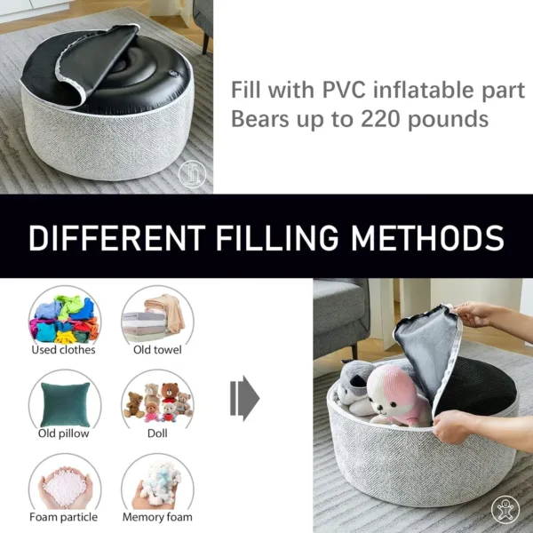 inflatable pouf ottoman foot 5