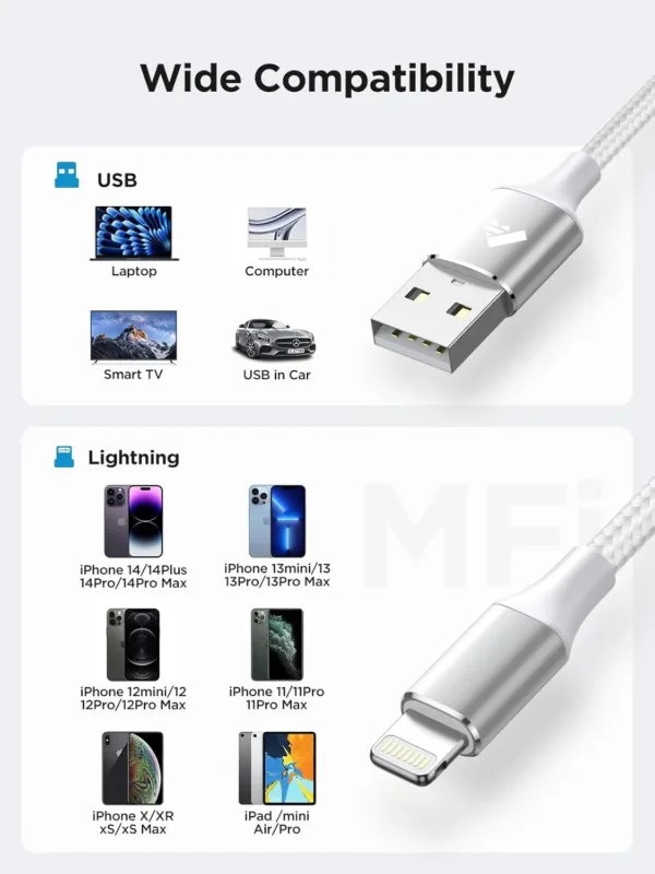 iphone charger cable mfi 5