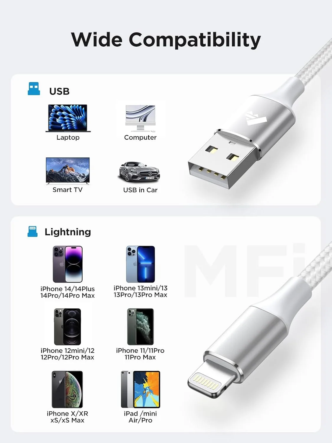 iphone charger cable mfi 5