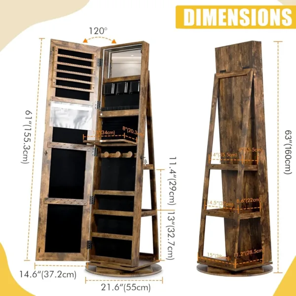 jewelry armoire mirror 3