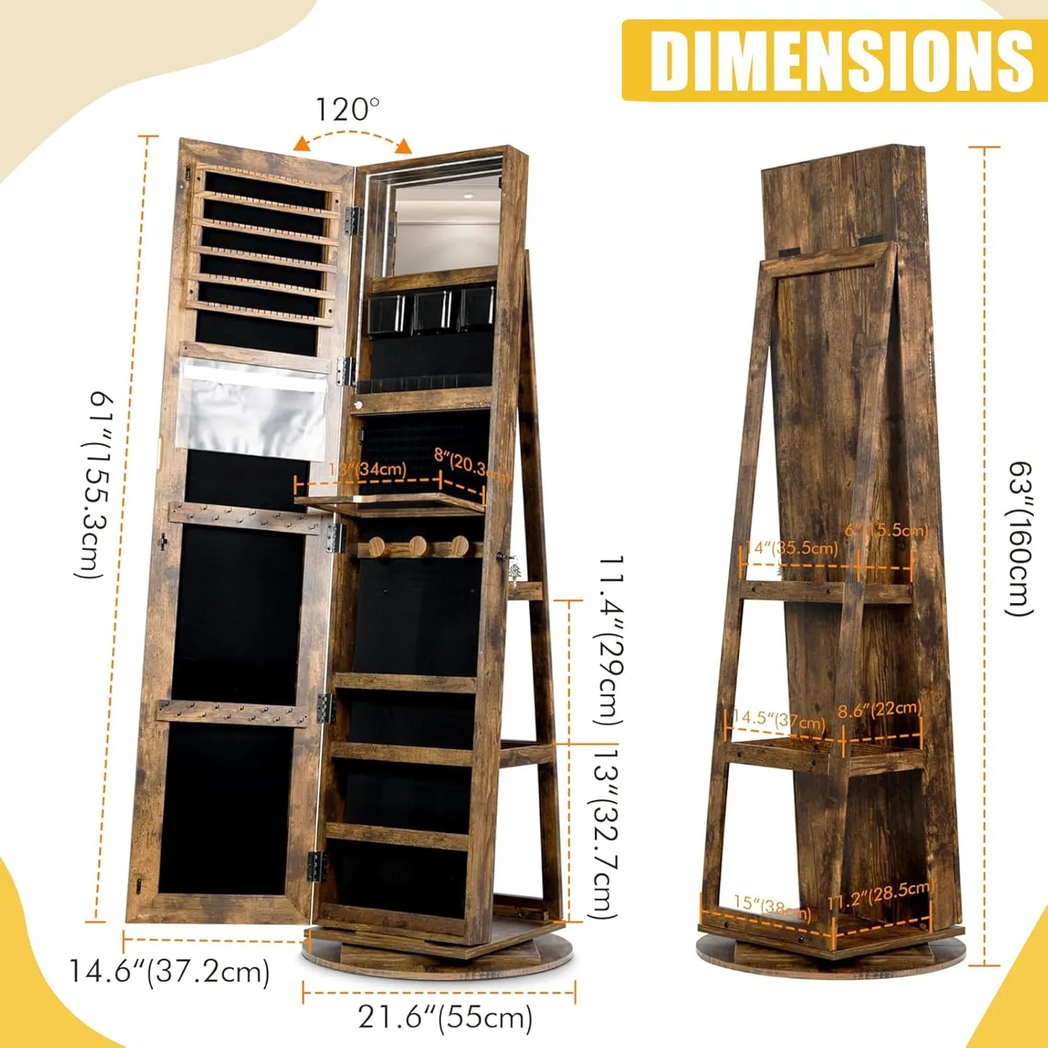 jewelry armoire mirror 3