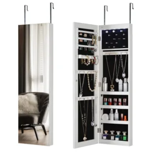 jewelry cabinet mirror led 1