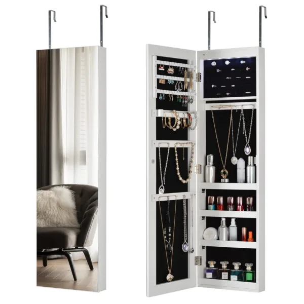 jewelry cabinet mirror led 1