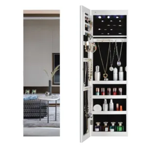 jewelry cabinet mirror led 2