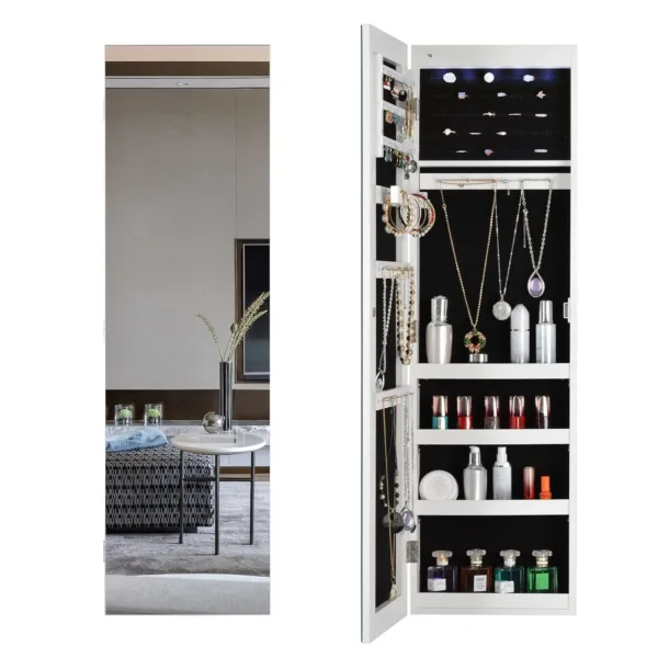 jewelry cabinet mirror led 2