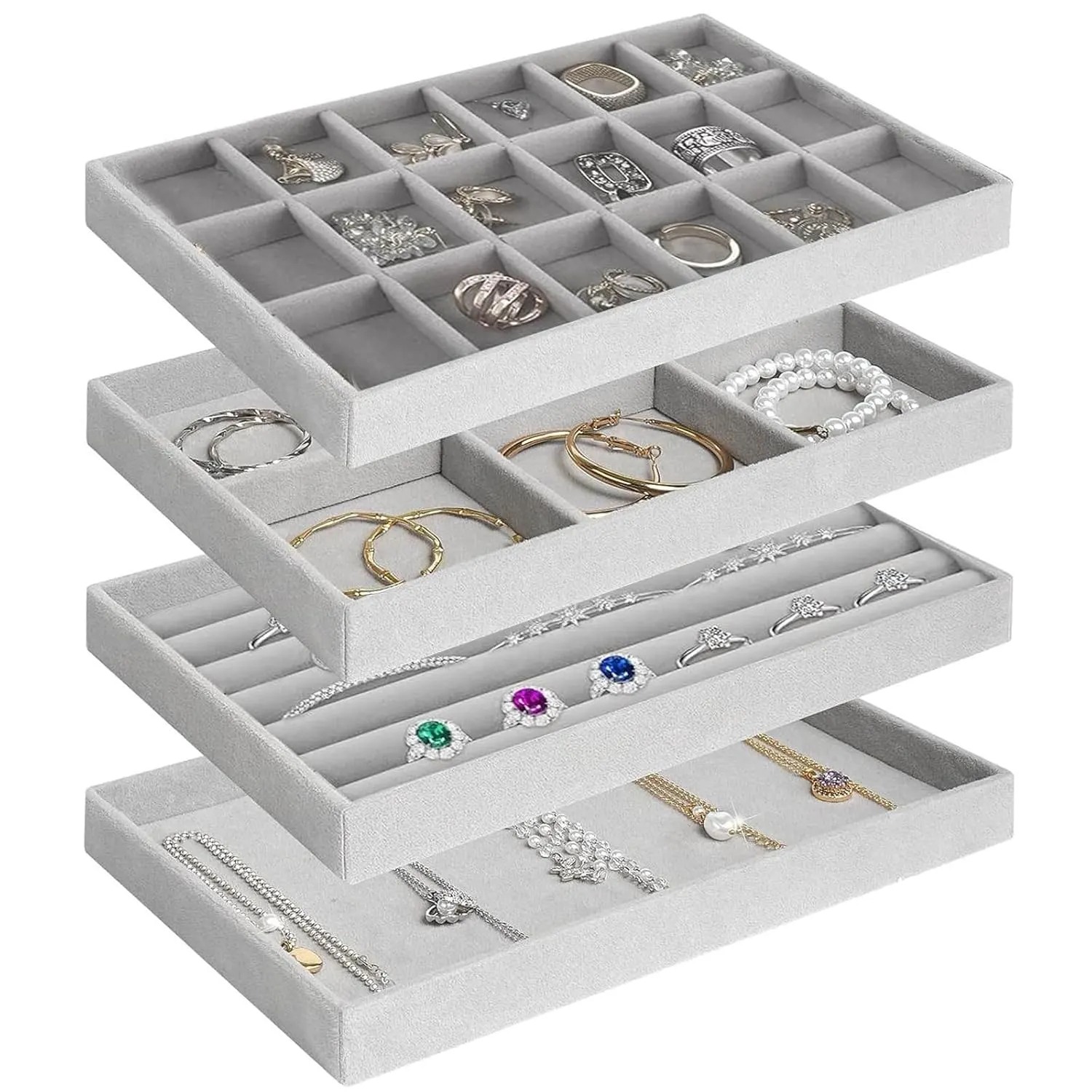 jewelry organizer tray stackable 1