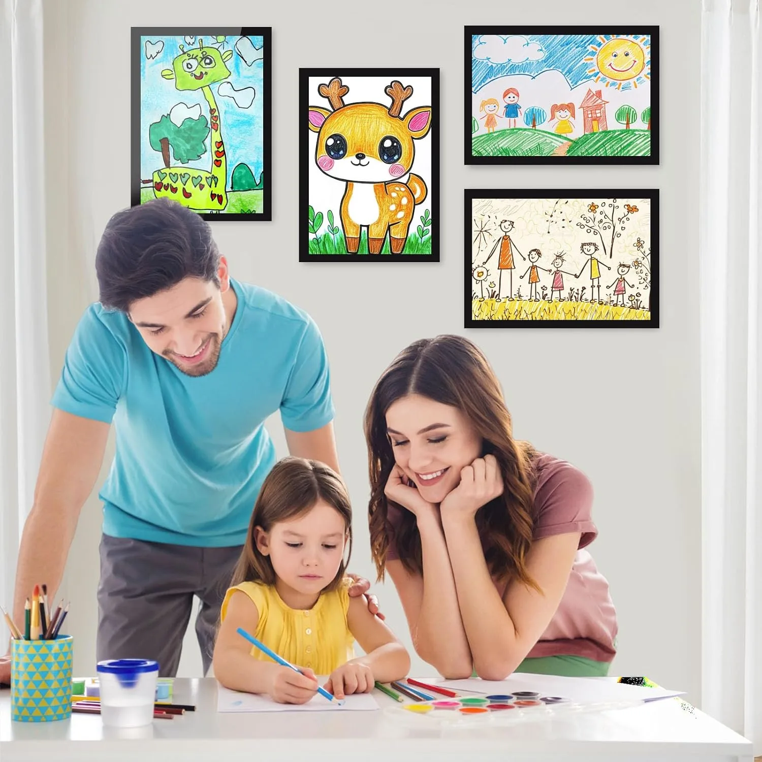 kids artwork frames pack 3