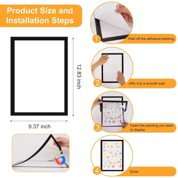 kids artwork frames pack 5