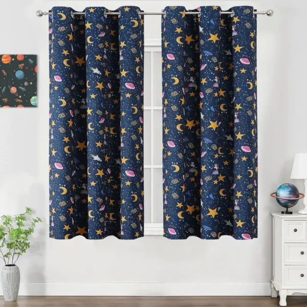 kids blackout curtains unicorn 1