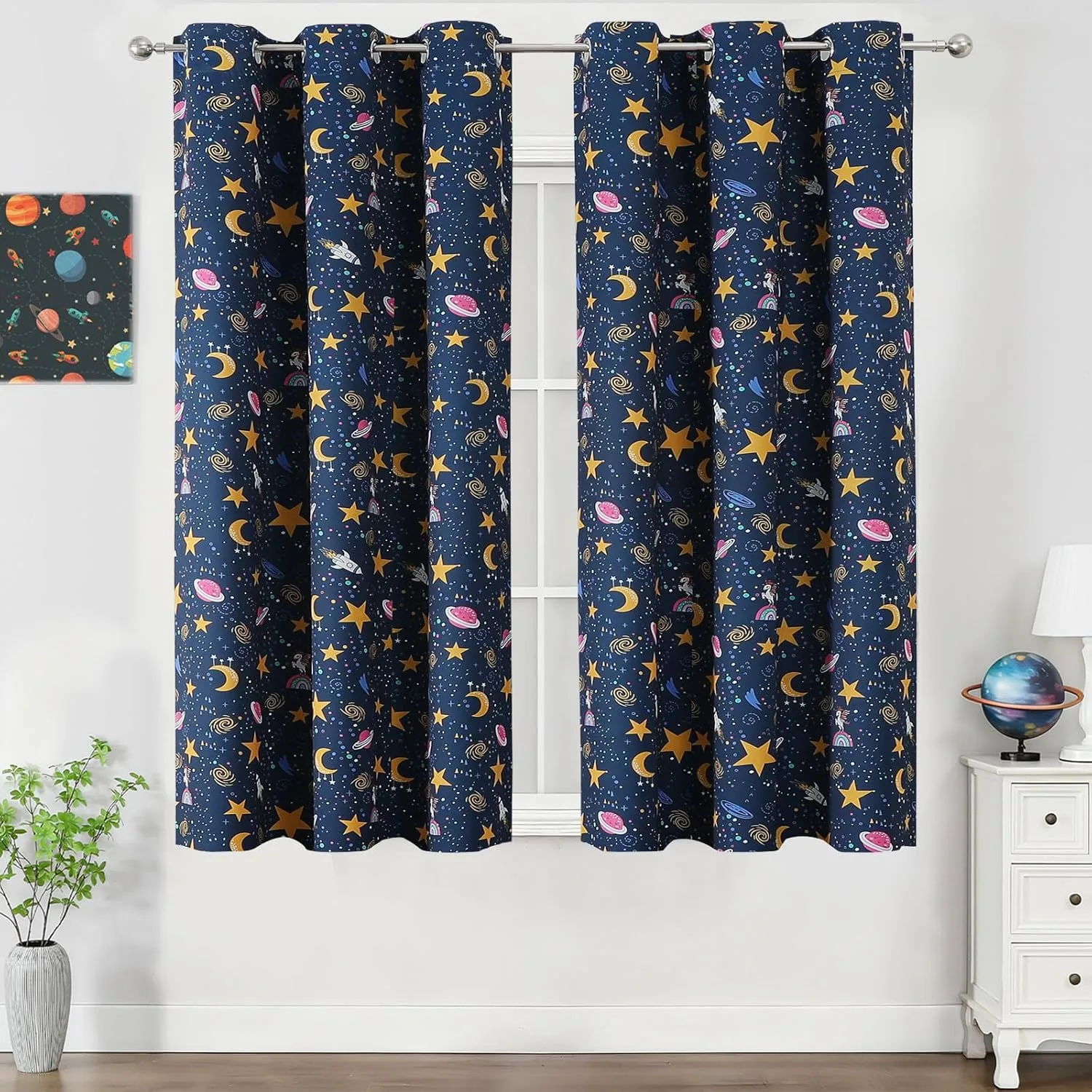 kids blackout curtains unicorn 1