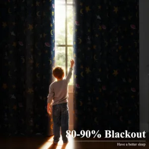 kids blackout curtains unicorn 3