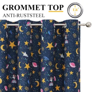 kids blackout curtains unicorn 4