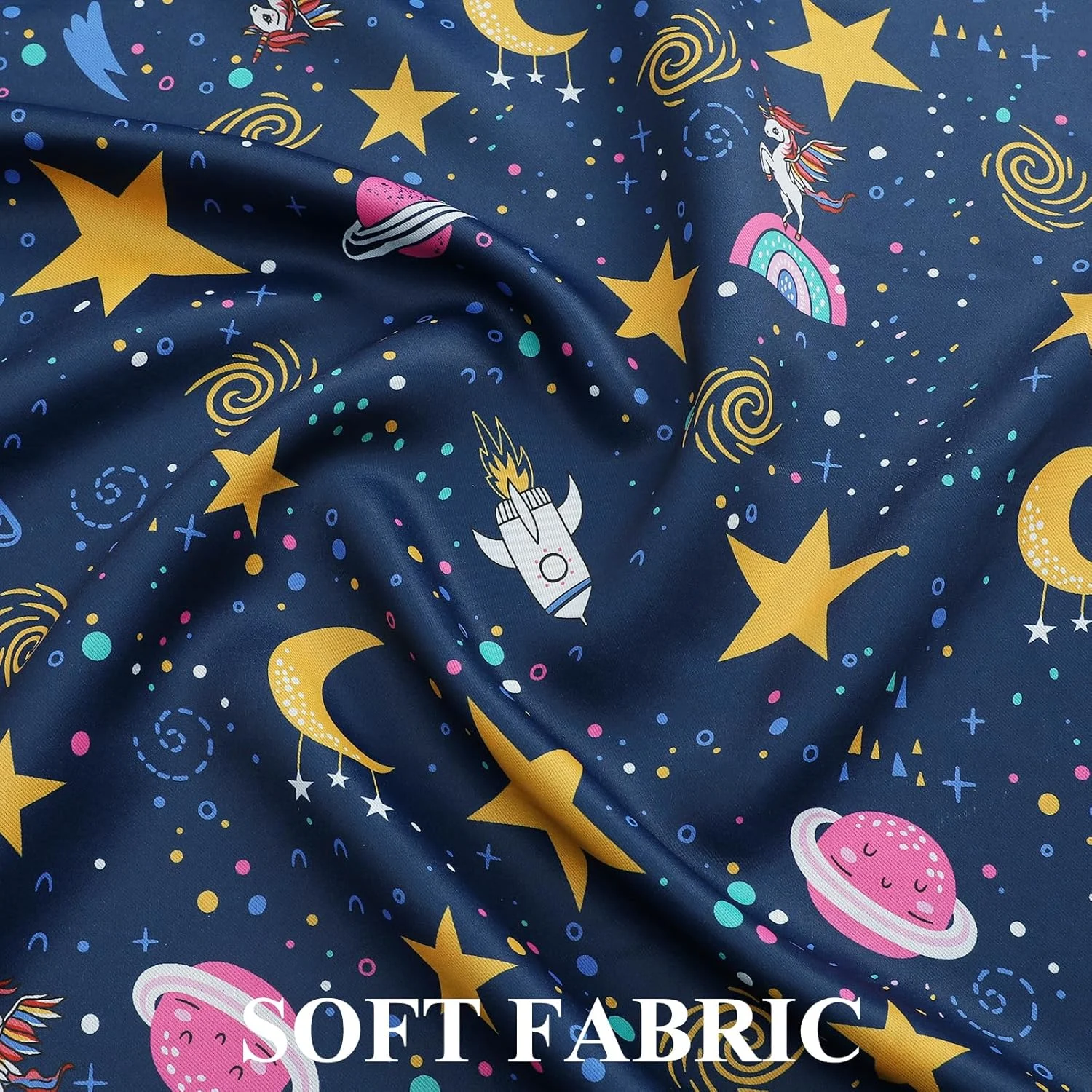 kids blackout curtains unicorn 5