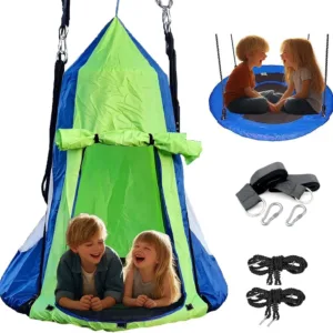 kids hanging tent swing 1
