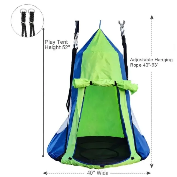 kids hanging tent swing 5