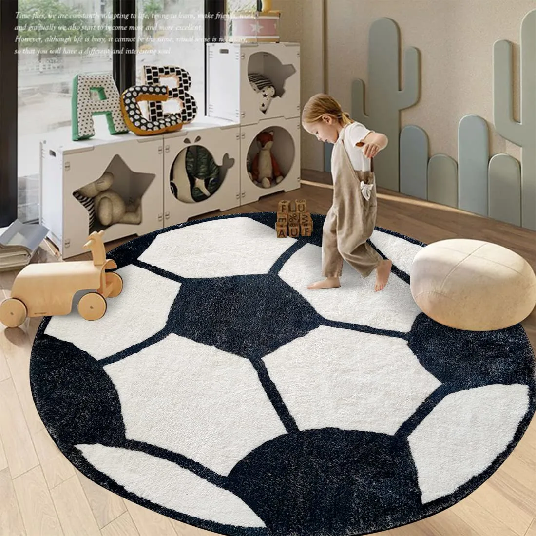 kids rug soccer 4ft 4