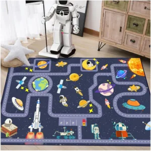 kids rug space car 1