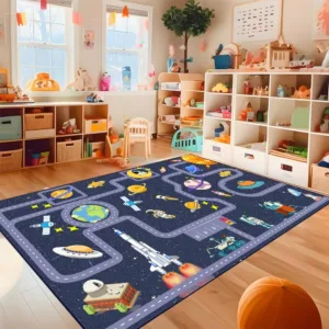 kids rug space car 4