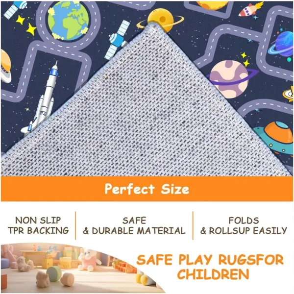 kids rug space car 5