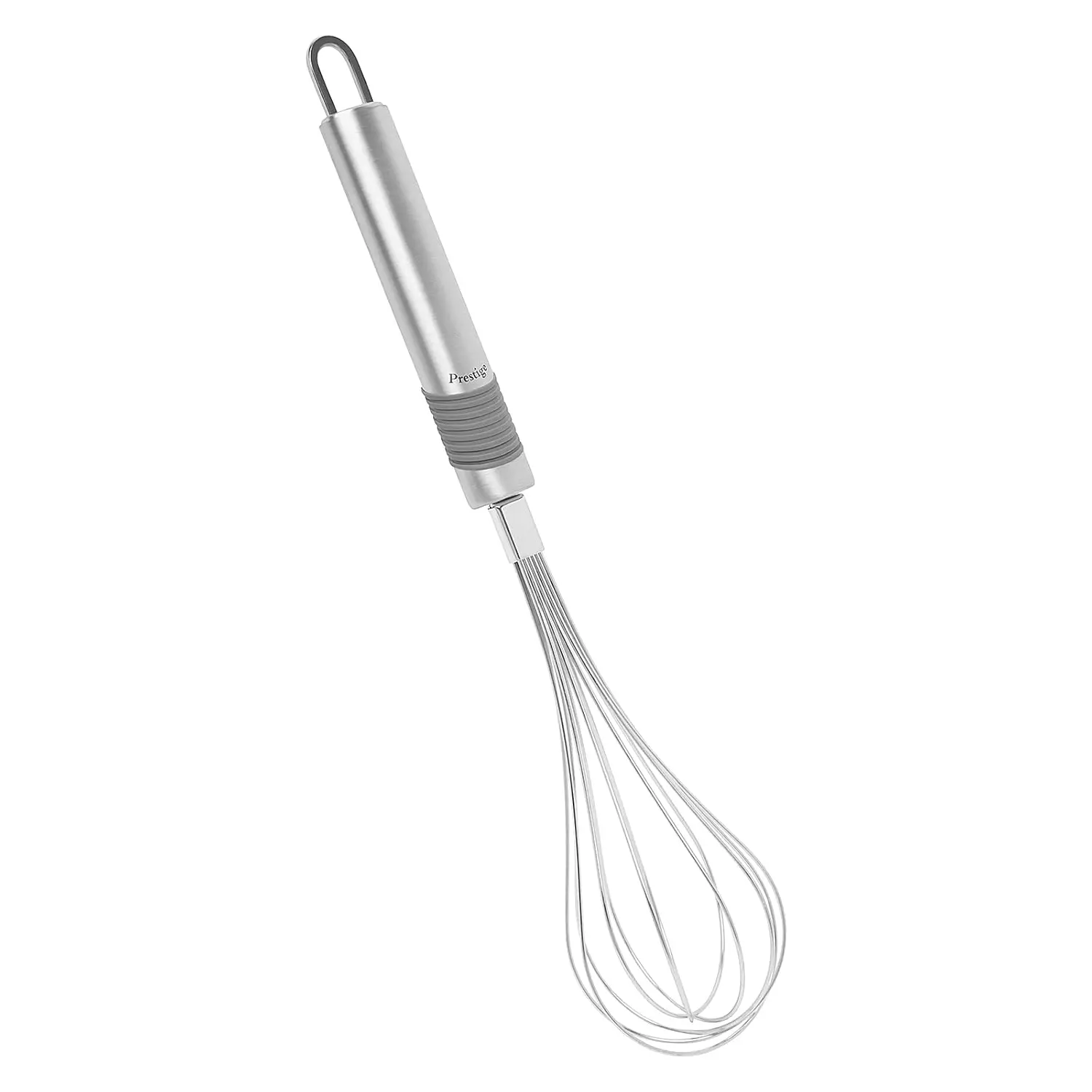 This stainless steel kitchen utensil set includes a masher, spaghetti server, whisk, ladle, turner, strainer spoon and stand, offering a stylish and functional solution for your cooking needs.