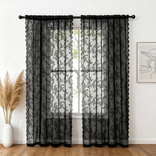 lace voile curtains 1