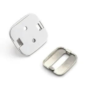 This 10-pack of QWORK steel laptop cable lock anchors provide a secure mounting point to protect laptops with keyed or combination cable locks from theft, featuring easy installation with included screws and mounting tape.