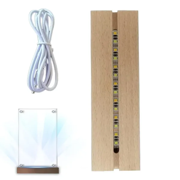 led light base wood 1
