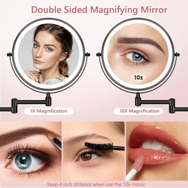 lighted makeup mirror wall 2