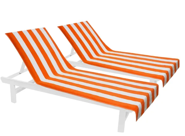 lounge chair cover orange 1
