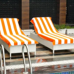 lounge chair cover orange 3