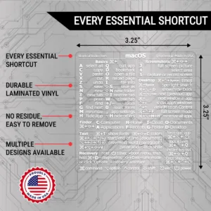 mac shortcuts sticker 2