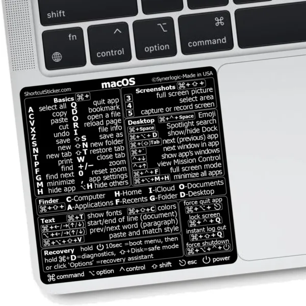 mac shortcuts sticker 7
