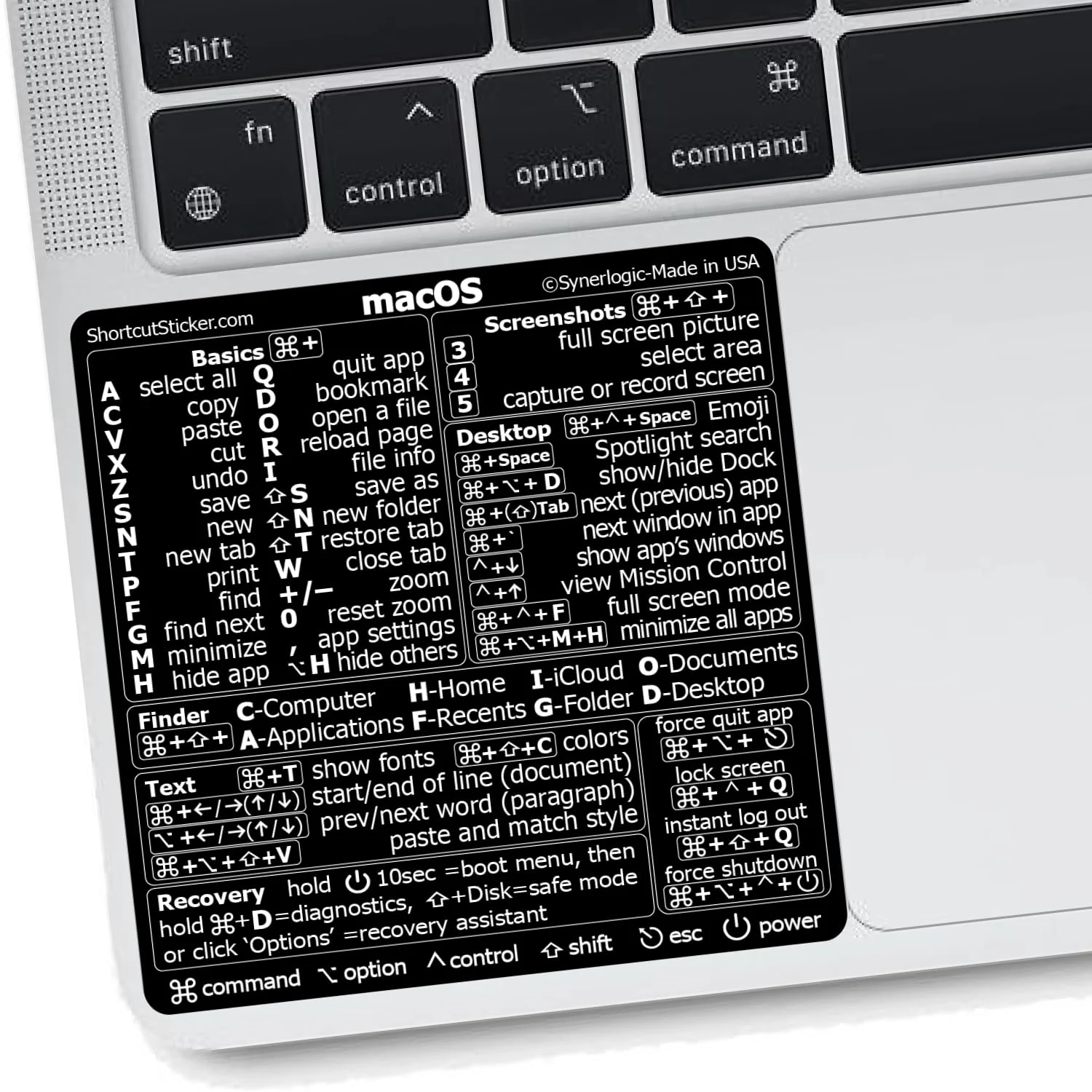mac shortcuts sticker 7