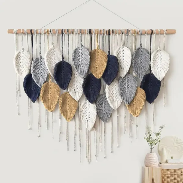 macrame wall hanging boho 1