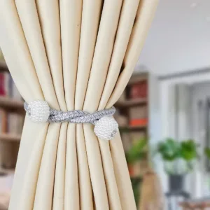 magnetic curtain tiebacks grey 2