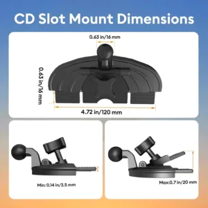 This MagSafe car mount charger securely holds an iPhone 16/15/14/13 and provides 15W fast wireless charging while conveniently attaching to a CD slot or dashboard using an included 3M adhesive pad.