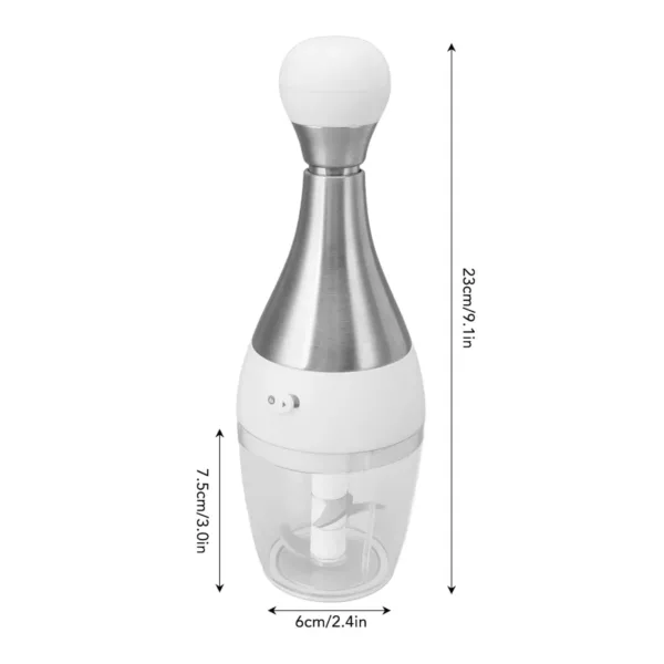 This is a manual food chopper that is perfect for quickly chopping vegetables, garlic, and other ingredients, making meal prep faster and easier.