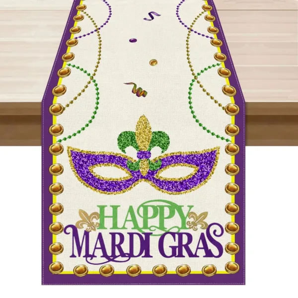 mardi gras table runner 1